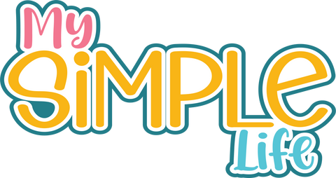 My Simple Life - Scrapbook Page Title Die Cut