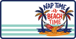 Nap Time is Beach Time - Scrapbook Page Title Die Cut