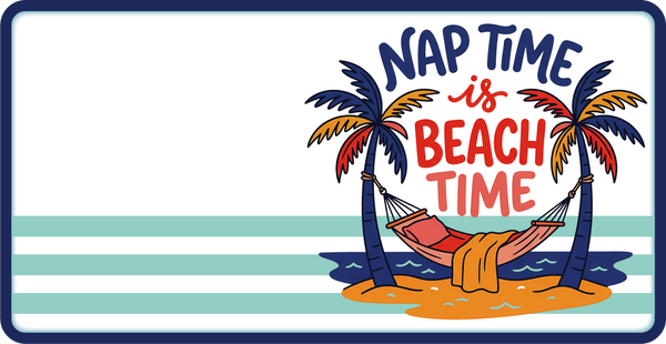 Nap Time is Beach Time - Scrapbook Page Title Die Cut