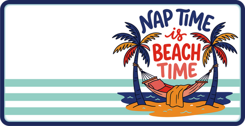 Nap Time is Beach Time - Scrapbook Page Title Die Cut