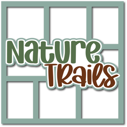 Nature Trails - 6 Frames - Layered Overlay - Digital Cut File - SVG - INSTANT DOWNLOAD