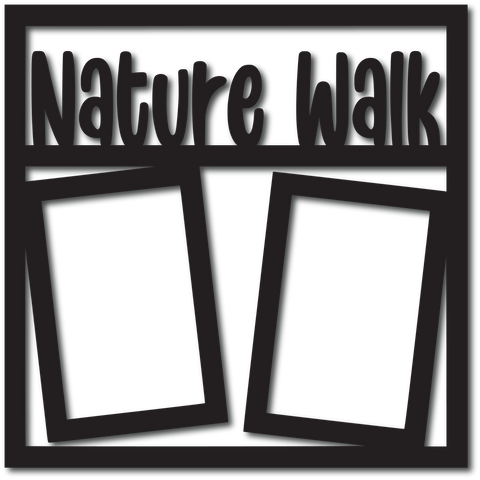 Nature Walk - 2 Vertical Frames - Digital Cut File - SVG - INSTANT DOWNLOAD