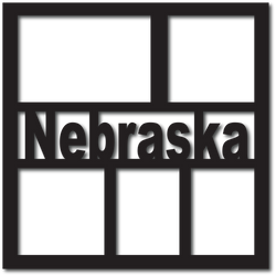Nebraska - 5 Frames - Digital Cut File - SVG - INSTANT DOWNLOAD