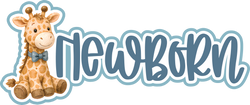Newborn - Scrapbook Page Title Sticker