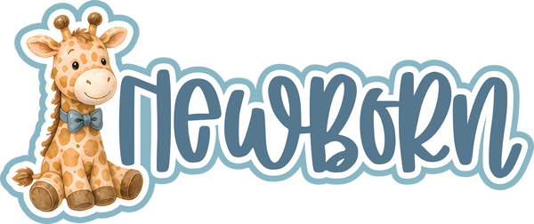 Newborn - Scrapbook Page Title Sticker