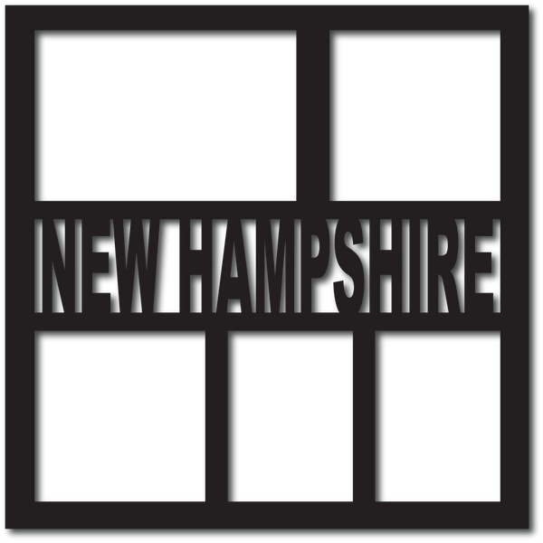 New Hampshire - 5 Frames - Digital Cut File - SVG - INSTANT DOWNLOAD