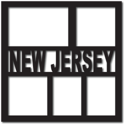 New Jersey - 5 Frames - Digital Cut File - SVG - INSTANT DOWNLOAD