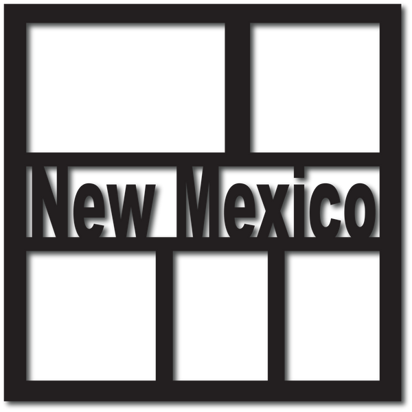 New Mexico - 5 Frames - Digital Cut File - SVG - INSTANT DOWNLOAD