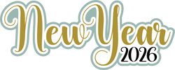 New Year 2026 - Scrapbook Page Title Sticker