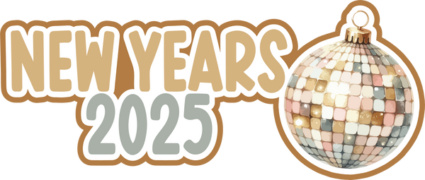 New Years 2025 - Scrapbook Page Title Sticker