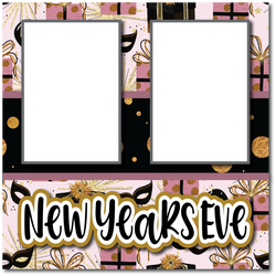 New Years Eve - Printed Premade Scrapbook Page 12x12 Layout