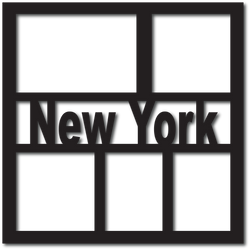 New York - 5 Frames - Digital Cut File - SVG - INSTANT DOWNLOAD