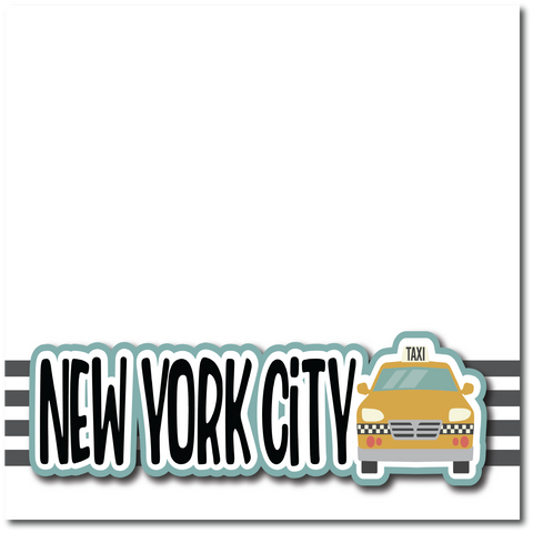 New York City  - Printed Premade Scrapbook Page 12x12 Layout