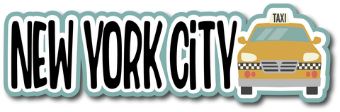 New York City - Scrapbook Page Title Sticker