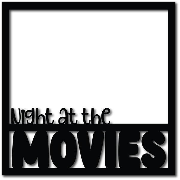 Night At the Movies - Scrapbook Page Overlay