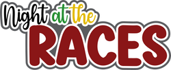 Night at the Races - Scrapbook Page Title Sticker
