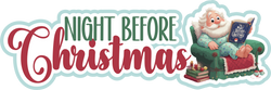 Night Before Christmas - Scrapbook Page Title Sticker