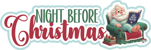 Night Before Christmas - Scrapbook Page Title Sticker