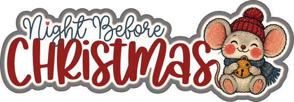 Night Before Christmas - Scrapbook Page Title Sticker