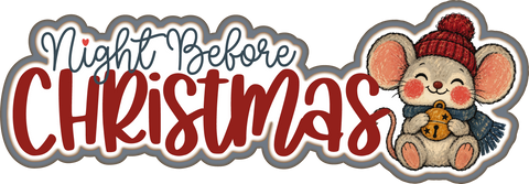 Night Before Christmas - Scrapbook Page Title Sticker