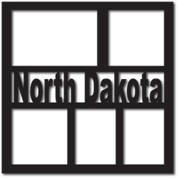 North Dakota - 5 Frames - Digital Cut File - SVG - INSTANT DOWNLOAD
