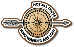 Not All Those Who Wander are Lost - Scrapbook Page Title Sticker