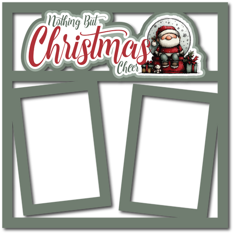 Nothing But Christmas Cheer - 2 Frames - Scrapbook Page Layered Overlay Kit