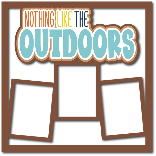 Nothing Like the Outdoors - Scrapbook Page Layered Overlay Kit