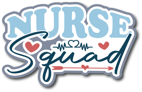 Nurse Squad - Scrapbook Page Title Sticker