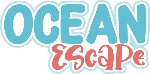 Ocean Escape - Scrapbook Page Title Sticker
