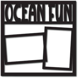 Ocean Fun - 2 Frames - Digital Cut File - SVG - INSTANT DOWNLOAD