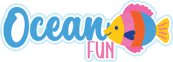 Ocean Fun - Scrapbook Page Title Sticker
