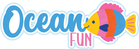 Ocean Fun - Scrapbook Page Title Die Cut