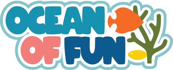 Ocean of Fun - Scrapbook Page Title Sticker
