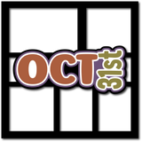 Oct 31st - 5 Frames - Scrapbook Page Layered Overlay Kit