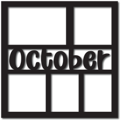 October - 5 Frames - Digital Cut File - SVG - INSTANT DOWNLOAD