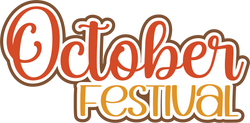 October Festival - Scrapbook Page Title Die Cut