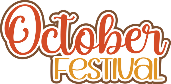 October Festival - Scrapbook Page Title Die Cut