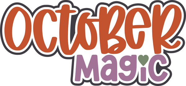 October Magic - Scrapbook Page Title Sticker