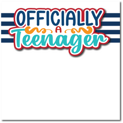 Officially a Teenager - Printed Premade Scrapbook Page 12x12 Layout