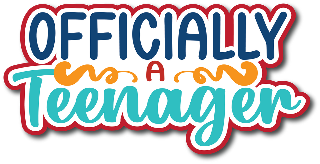 Officially a teenager scrapbook page title sticker autumn s crafty