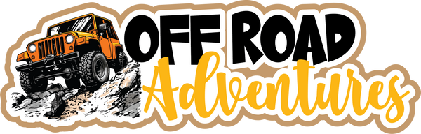 Off Road Adventures - Scrapbook Page Title Sticker