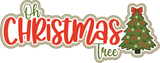 Oh Christmas Tree - 2 Frames - Scrapbook Page Layered Overlay Kit