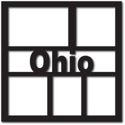Ohio - 5 Frames - Digital Cut File - SVG - INSTANT DOWNLOAD