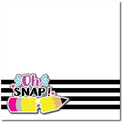 Oh Snap! - Printed Premade Scrapbook Page 12x12 Layout