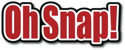 Oh Snap - Scrapbook Page Title Die Cut