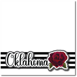 Oklahoma - Printed Premade Scrapbook Page 12x12 Layout