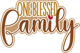 One Blessed Family - Scrapbook Double Page Kit