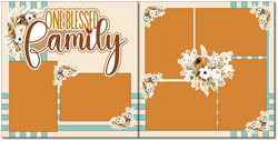 One Blessed Family - Scrapbook Double Page Kit