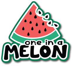 One in a Melon - Scrapbook Page Title Sticker